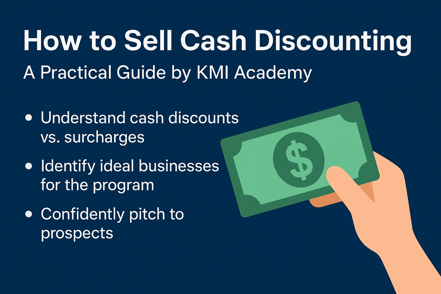 How To Sell Cash Discount